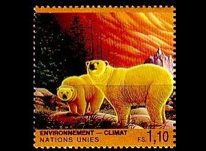 UNO Genf Mi.Nr. 239 Klimaveränderung, Tiere in Polarlandschaft (1,10)