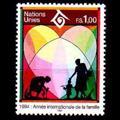 UNO Genf Mi.Nr. 244 Jahr der Familie, Großfamilien (1,00)