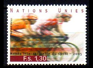 UNO Genf Mi.Nr. 517 Jahr des Sports, Radfahren (1,30)