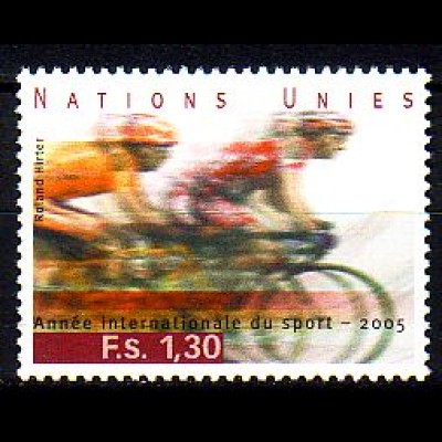 UNO Genf Mi.Nr. 517 Jahr des Sports, Radfahren (1,30)