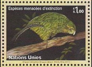 UNO Genf Mi.Nr. 774 Gefährdete Arten, Vögel, Kakapo (1,00)