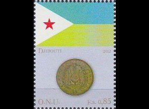 UNO Genf Mi.Nr. 785 Flaggen und Münzen (VI), Dschibuti (0,85)