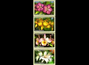 UNO New York Mi.Nr. 973-76 Gefährdete Arten (XIII) Orchideen (4 Werte)