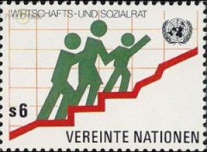 UNO Wien Mi.Nr. 15 Wirtschaftsrat, Symbolik f. sozialen Fortschritt (6)