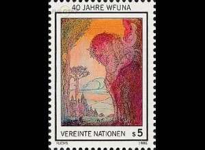UNO Wien Mi.Nr. 65 Weltverband Ges. der UNO, Ernst Fuchs (5)