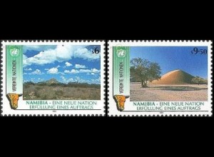UNO Wien Mi.Nr. 114-115 Namibia - neue Nation (2 Werte)