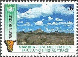 UNO Wien Mi.Nr. 114 Namibia - neue Nation Omaruru-Kuppe (6)