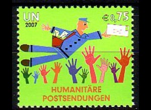 UNO Wien Mi.Nr. 512 Humanitäre Postsendungen, Postbote (0,75)