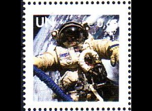 UNO Wien Mi.Nr. 515 Grußmarken Weltraum, Weltraumspaziergang (0,65)