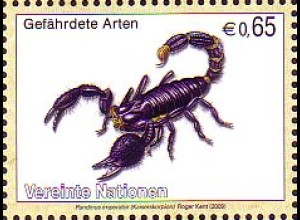 UNO Wien Mi.Nr. 589 Gefährdete Arten, Kaiserskorpion (0,65)