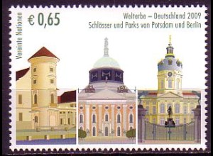 UNO Wien Mi.Nr. 597 UNESCO-Welterbe, Schlösser und Parks Potsdam + Berlin (0,65)