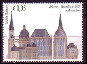 UNO Wien Mi.Nr. 602 UNESCO-Welterbe, Deutschland, Dom Aachen (0,35)