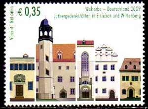 UNO Wien Mi.Nr. 603 UNESCO-Welterbe, Deutschland, Luther Gedenkstätten (0,35)