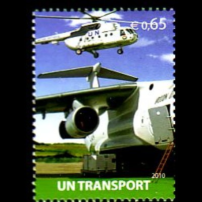 UNO Wien Mi.Nr. 678 Transportmittel der UNO, Luftfahrzeuge (0,65)