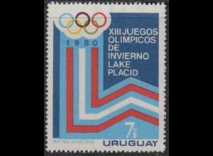 Uruguay Mi.Nr. 1523 Olympische Winterspiele Lake Placid, Emblem (7)