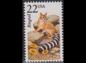 USA Mi.Nr. 1899 Nordamerikanische Fauna, Katzenfrett (22)