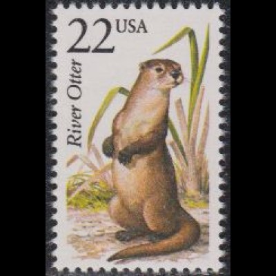 USA Mi.Nr. 1911 Nordamerikanische Fauna, Fischotter (22)