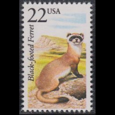 USA Mi.Nr. 1930 Nordamerikanische Fauna, Schwarzfußiltis (22)
