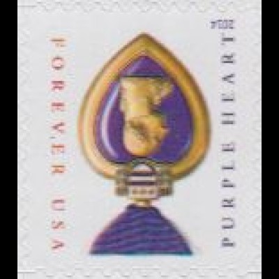 USA Mi.Nr. 4881IIBA Freim. Purple Heart, Jahreszahl 2014, skl. (-)