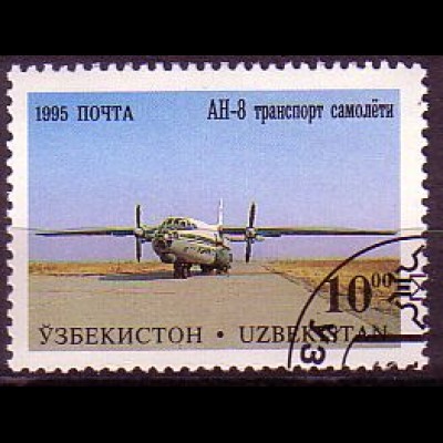 Usbekistan Mi.Nr. 79 Flugzeug, Antonow AN-8 (10,00)