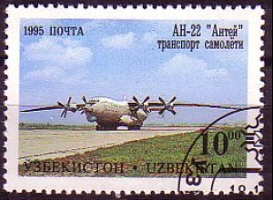 Usbekistan Mi.Nr. 81 Flugzeug, Antonow AN-22 Ante (10,00)