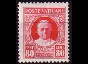 Vatikan Mi.Nr. 8 Freim. Papst Pius XI. (80c)