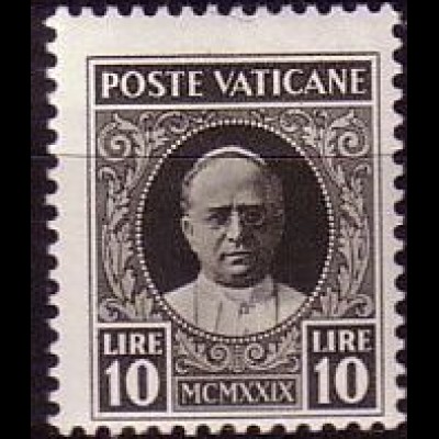 Vatikan Mi.Nr. 13 Freim. Papst Pius XI. (10L)