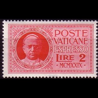 Vatikan Mi.Nr. 14 Eilmarke Papst Pius XI. (2L)
