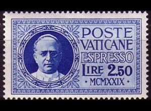 Vatikan Mi.Nr. 15 Eilmarke Papst Pius XI. (2,50L)