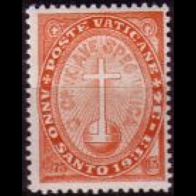 Vatikan Mi.Nr. 18 Heiliges Jahr der Erlösung, Kreuz auf Weltkugel (0,75L+15c)