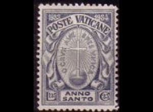 Vatikan Mi.Nr. 20 Heiliges Jahr der Erlösung, Kreuz auf Weltkugel (1,25L+25c)