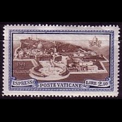Vatikan Mi.Nr. 38 Eilmarke Gesamtansicht Vatikanstadt (2,50L)