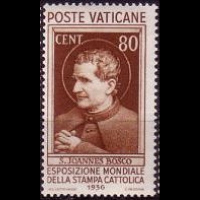 Vatikan Mi.Nr. 56 Weltausstellung der kath. Presse, Hl. Johann Bosco (80c)