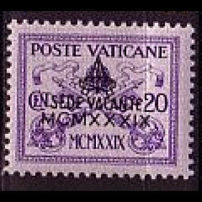 Vatikan Mi.Nr. 75 Sede Vacante Pius XI. - Pius XII., Wappen (20c)