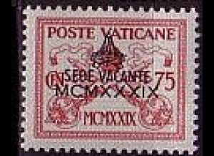 Vatikan Mi.Nr. 79 Sede Vacante Pius XI. - Pius XII., Wappen (75c)