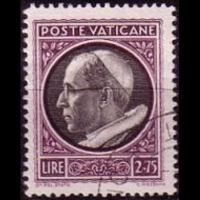 Vatikan Mi.Nr. 88 Freim. Pius XII. (2,75L)