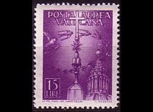 Vatikan Mi.Nr. 143 Flugpostmarke Schwalben über Peterskirche (15L)