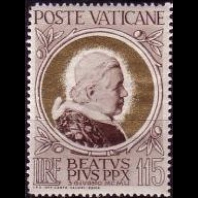 Vatikan Mi.Nr. 177 Seligsprechung Pius X. (115L)