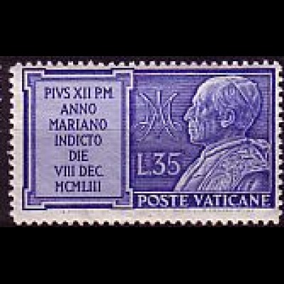 Vatikan Mi.Nr. 219 Marianisches Jahr, Papst Pius XII. (35)