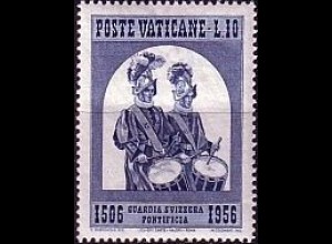 Vatikan Mi.Nr. 252 450 Jahre Schweizergarde Gardisten mit Trommel (10)