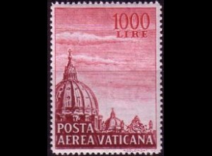 Vatikan Mi.Nr. 281YA Flugp., Kuppel der Peterskirche Wz.1, gez. L 13 (1000)