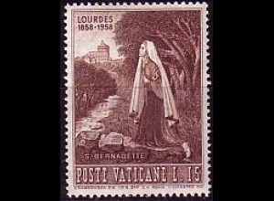 Vatikan Mi.Nr. 284 Marienerscheinung Lourdes, Hel. Bernadette (15)