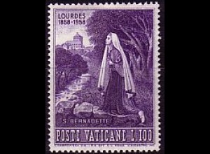 Vatikan Mi.Nr. 287 Marienerscheinung Lourdes, Hel. Bernadette (100)