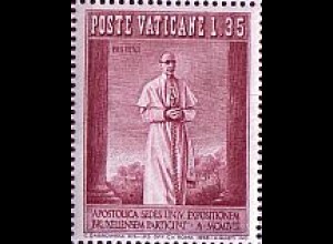 Vatikan Mi.Nr. 292 Weltausstellung Brüssel Papst Pius XII. (35 aus Block)