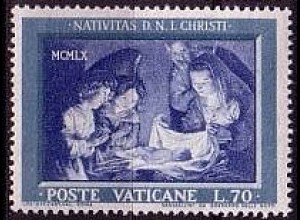 Vatikan Mi.Nr. 359 Weihnachten 1960, Heilige Familie mit Engeln (70)