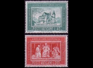 Vatikan Mi.Nr. 462-63 Nikolaus von Kues (2 Werte)