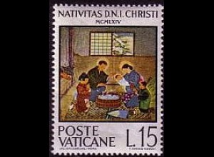 Vatikan Mi.Nr. 465 Weihnachten 1964, Anbetung der hl. Familie (15)