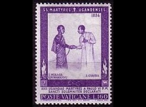 Vatikan Mi.Nr. 476 Heiligspr. Märtyrer von Uganda u.a. Mukase Kiriwawanvu (160)