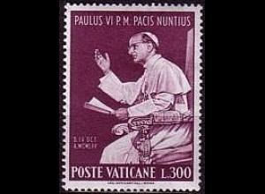 Vatikan Mi.Nr. 486 Besuch Paul VI bei UNO, Papst (300)