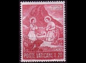 Vatikan Mi.Nr. 487 Weihnachten 1965, Hl. Familie in Landestracht Peru (20)
